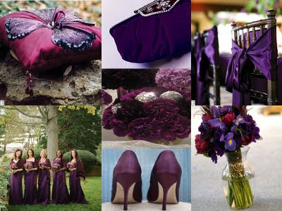 purple wedding centrepieces