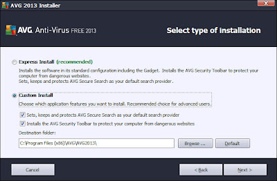AVG Antivirus Free 2013 - Installation