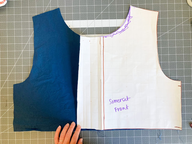 Draw the Bodice Pattern-   Make an Anthropologie Somerset Maxi Dress Tutorial