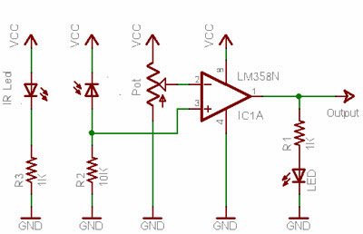 Module cảm biến phát hiện vật cản hồng ngoại (IR detector)