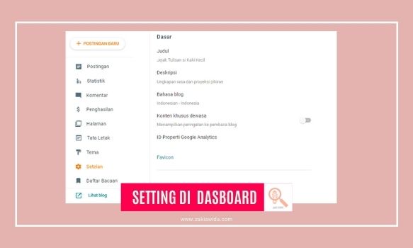 Setting Dashboard