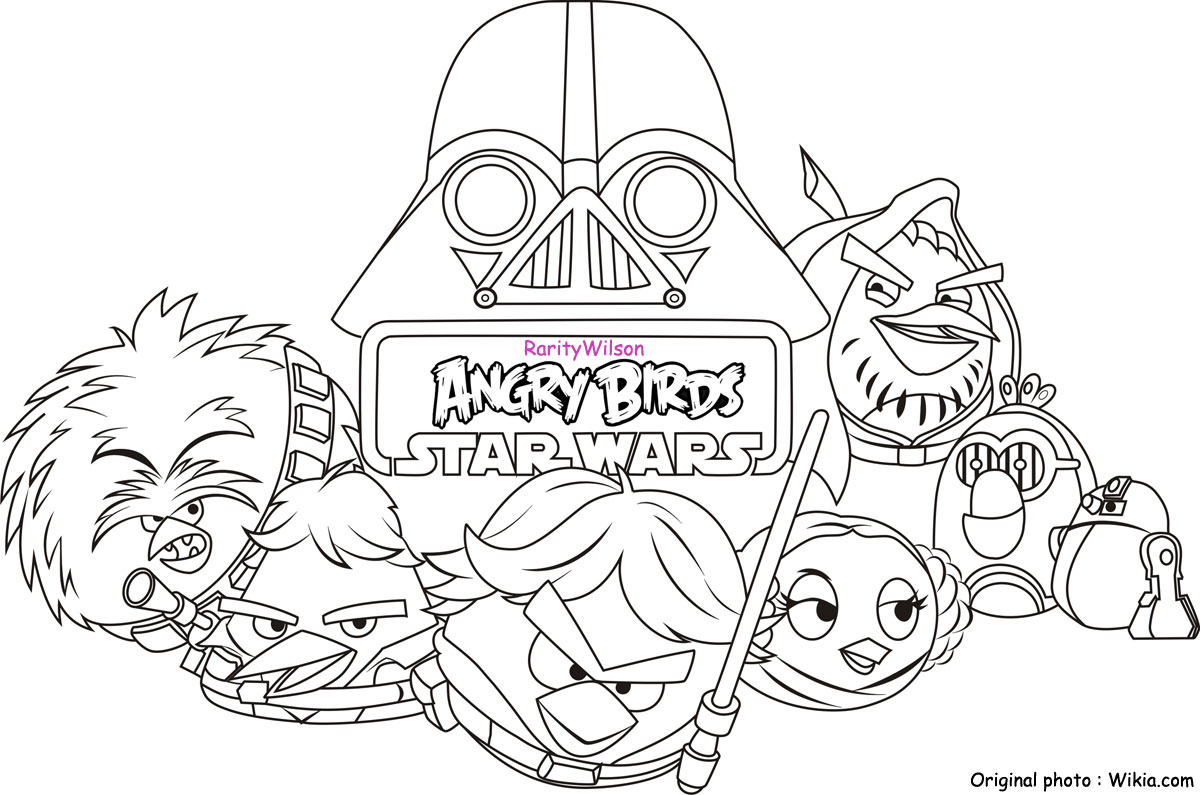 Angry Birds Star Wars Coloring Pages