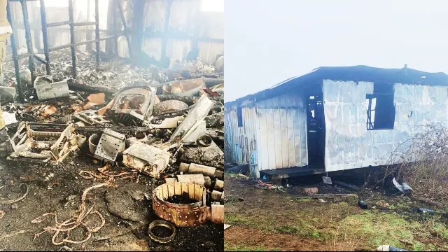 Fuego destruye bodega en la comuna de Río Negro