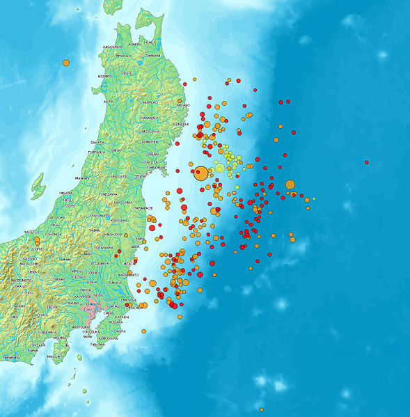 map of japan earthquake. map of japan earthquake 2011.