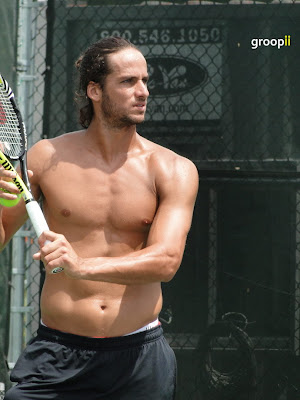 Feliciano Lopez Shirtless at Cincinnati Open 2010