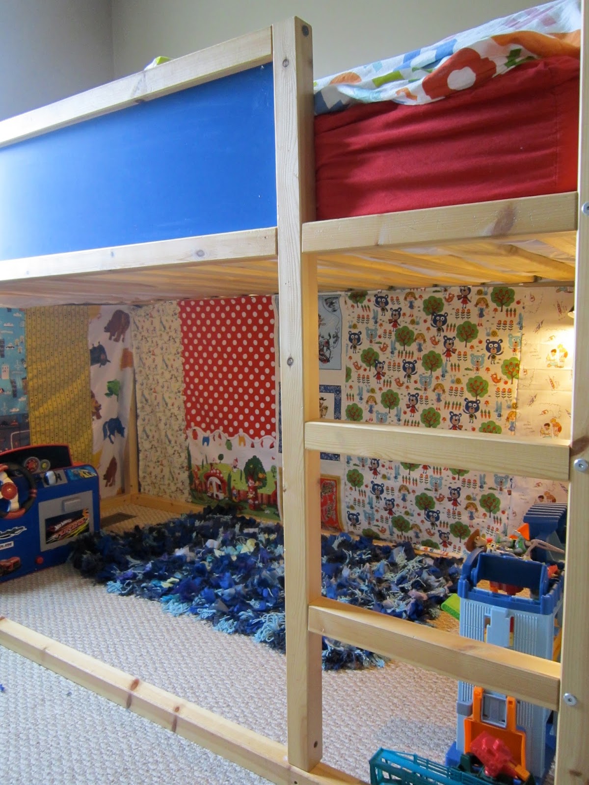 ... Kids Children Handmade: DIY Curtains for our New Kura Loft Bed