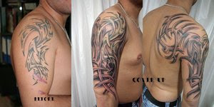 Tribal Sleeve Cover Up Tattoo
