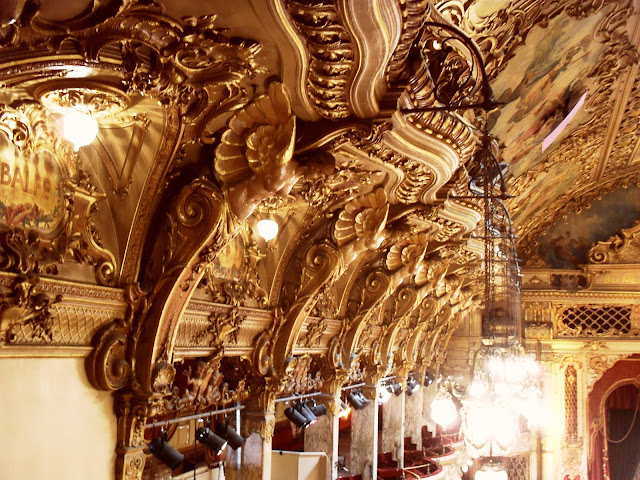 Blackpool Tower Ballroom ceiling and architecture