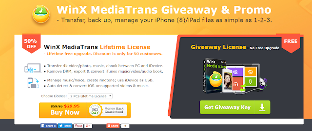 أحصل على سريال تفعيل  لبرنامج WinX MediaTrans قانوني و مجاني  ( Giveaway ) 