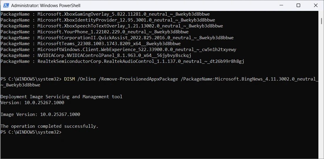 PowerShell Kullanarak Windows 11 Sistem Uygulamalarını Kaldırma 26 allthings.how how to remove windows 11 system apps using powershell image