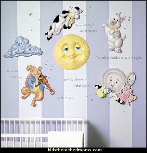 wall decor ideas for baby nursery Mother Goose Nursery Wall Decor | 504 x 524
