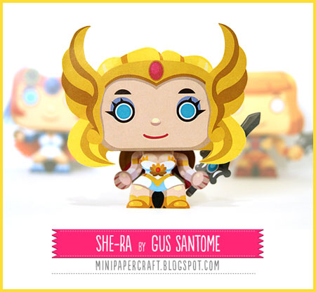 Princess of Power Mini Shera Paper Toy