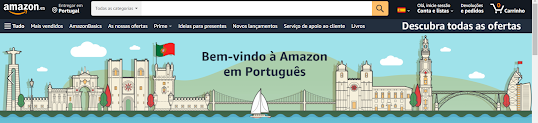 Loja Amazon agora em Português