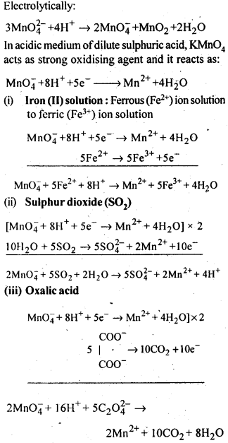 Solutions Class 12 Chemistry Chapter-8 (The d and f Block Elements)