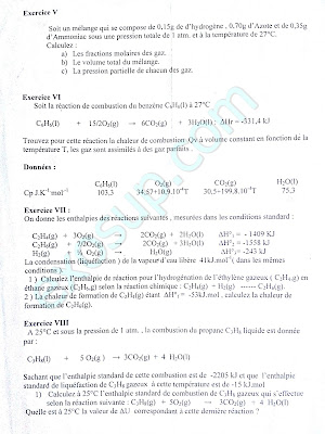 smpc s1 td thermochimie série FS RABAT