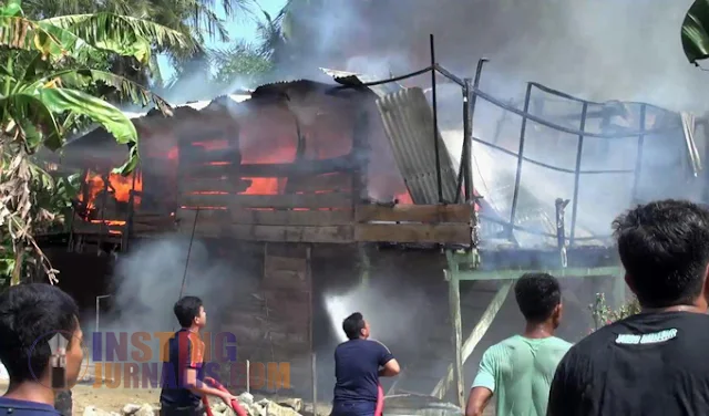 Ditinggal Pemiliknya, 1 Unit Rumah di Wajo Ludes Dilalap Api 