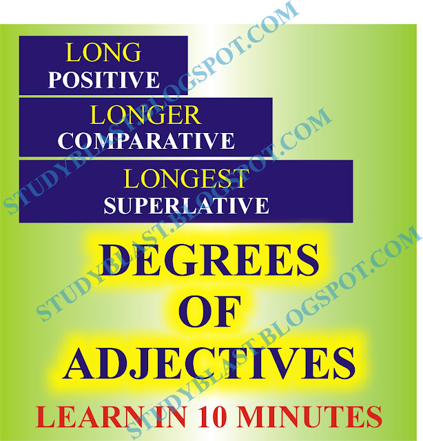 Learn degrees of adjectives