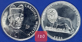 Congo - Democratic Republic, 1 Franc (1969) @ 120