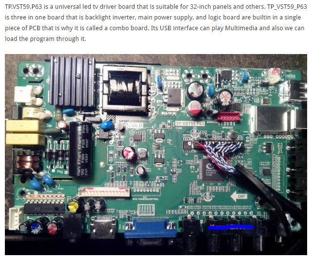 TP.VST59.P63 LED TV COMBO BOARD