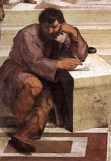 Heráclito representado por Rafael no quadro A Escola de Atenas  