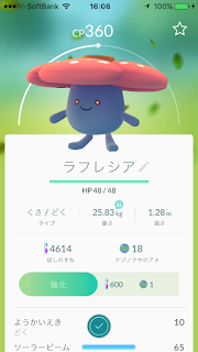 ポケモンGO ラフレシア