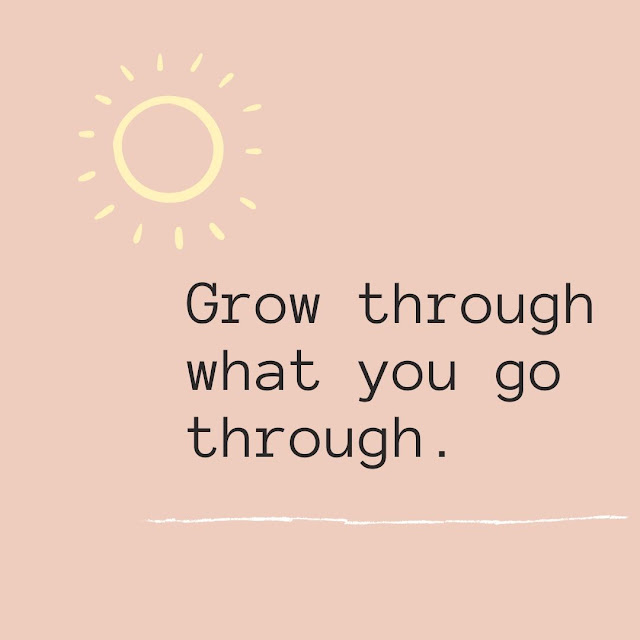 Inspirational Motivational Quotes Cards #5-11 Grow through what you go through. 