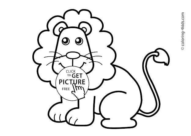 Lion Coloring Pages For Kids Animals Coloring Pages Printable Free