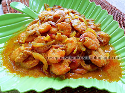 Resep Tumis Udang Bumbu Kuning