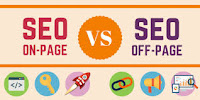 Difference between On-page SEO and OFF-page SEO. 