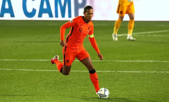 Vigil Van Dijk of Netherlands. KBC Worldcup match today