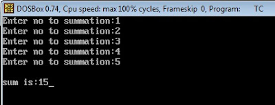 WAP to sum all element given in array