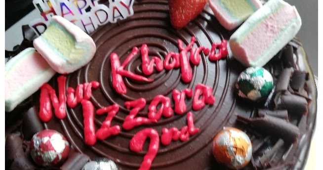 Chocolate Indulgence Cake, kek harijadi untuk adik Zara 