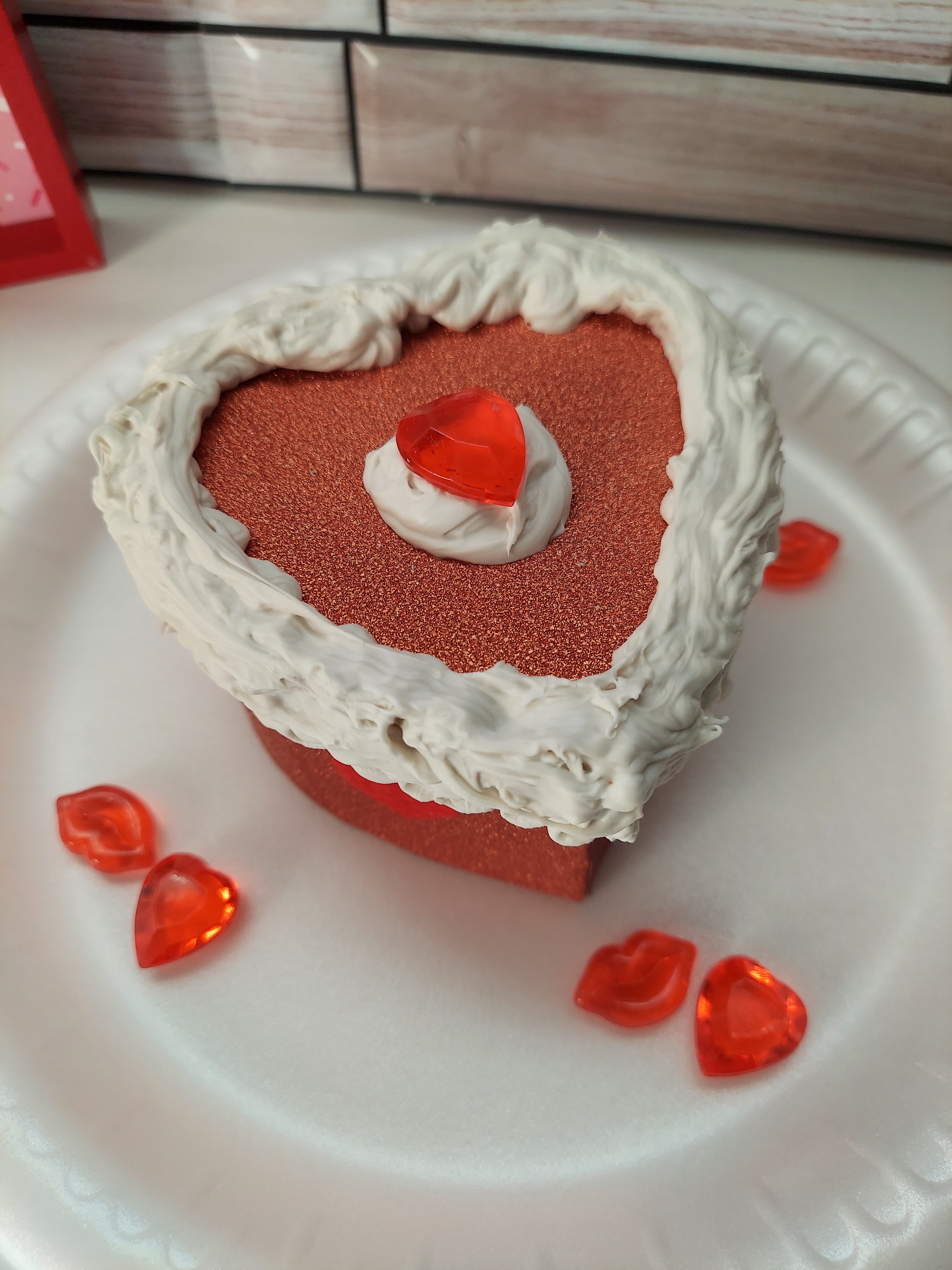 Valentine Faux Desserts Using Spackle - Crafty Morning