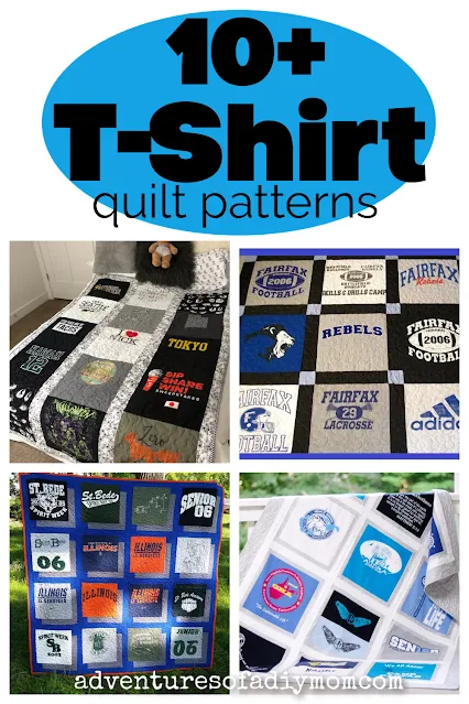 collage of tshirt quilts