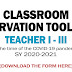 CLASSROOM OBSERVATION TOOL (COT) for T-I to T-III in the time of COVID-19 (SY 2020-2021)