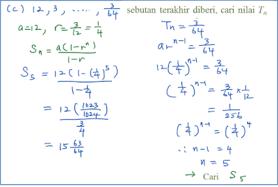 1.2.3 Hasil Tambah Suatu Janjang Geometri - Matematik 