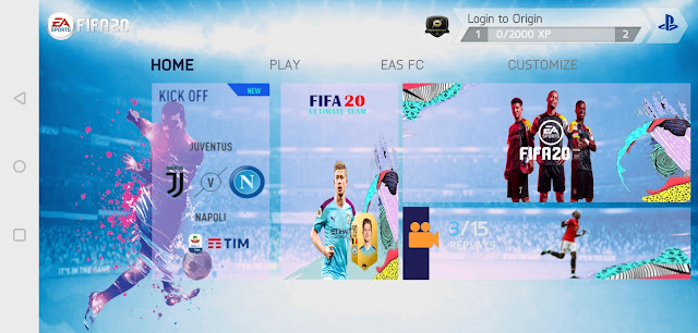 Download FIFA 20  for Android (Apk+Data) Latest Update August 2nd Mod