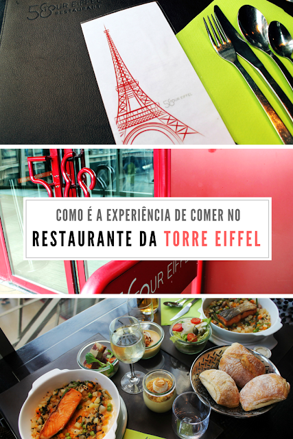 Como é a experiência de comer no restaurante 58 Tour Eiffel