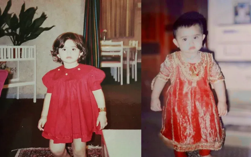 Sana Javed Childhood Picture