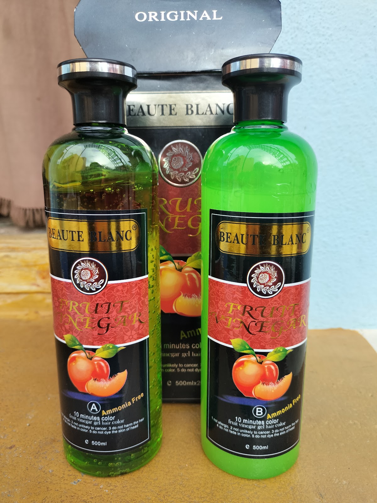 Fruit Vinegar Organical Natural Black Hair Colour - Aniairtcle