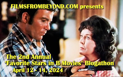 Banner - 2nd Annual "Favorite Stars in B Movies Blogathon - William Shatner & Ida Lupino in The Devil's Rain