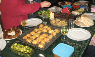 lots of food for Christmas high tea