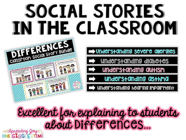 Using Classroom Social Stories is the perfect way to build strong classroom community. These social stories prepare students for back to school, safety procedures, cooperation, differences, special events, academic abilities, and getting along.