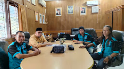 Silaturahmi ke Disnakertrans, PC F.SPTI Kab Inhil Sampaikan Hasil Keputusan Munaslub F.SPTI