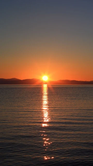 Sunset, Horizon, Nature, Sun, Mountains