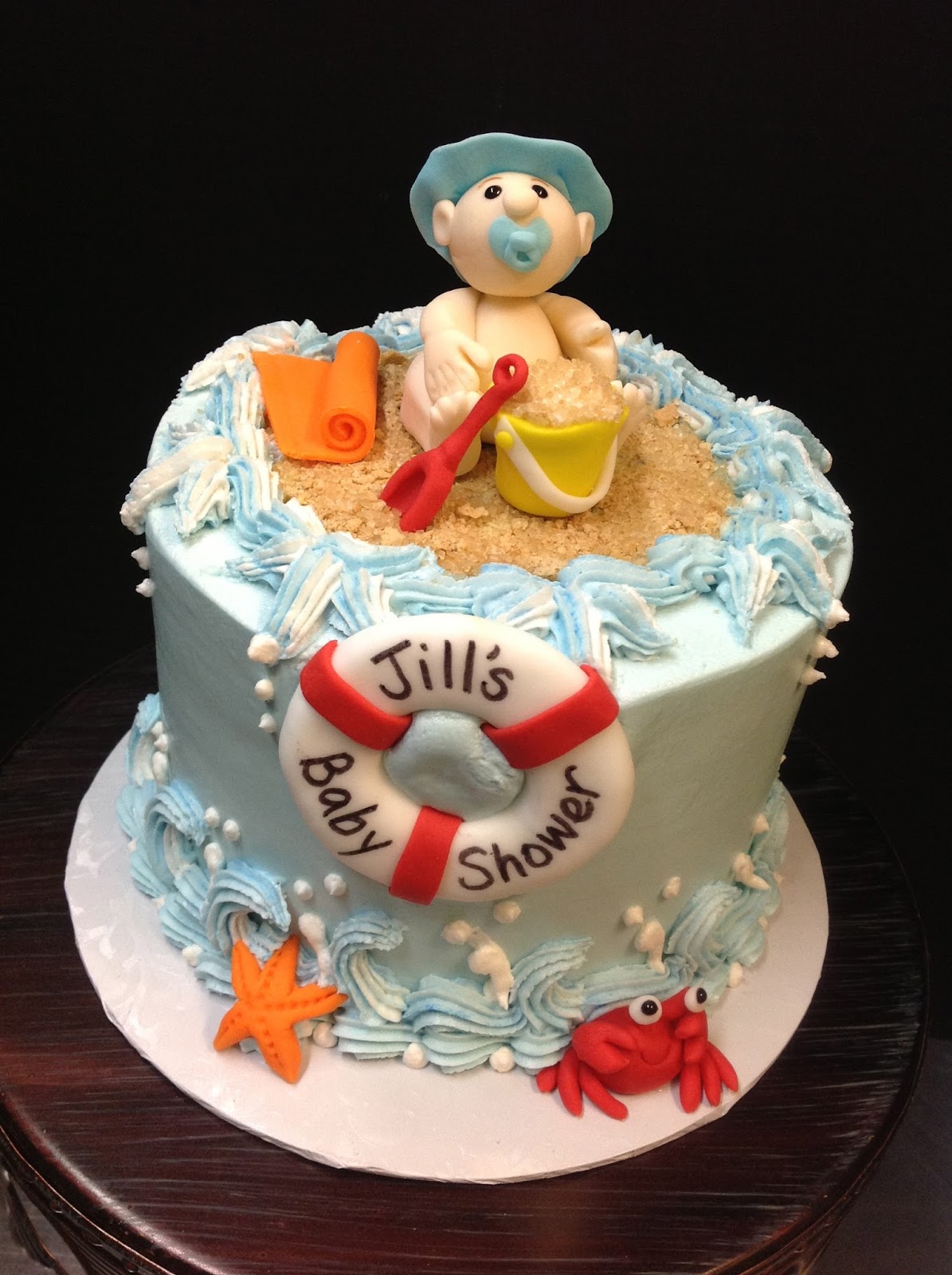 Plumeria Cake Studio Beach Themed Baby Shower