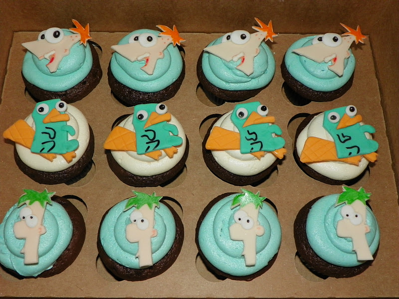 Perry The Platypus Cupcakes