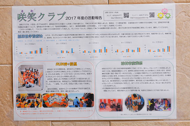 館林記念病院が発行する会報誌「咲笑クラブ」