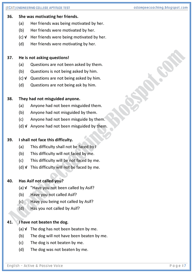 ecat-english-active-and-passive-voice-mcqs-for-engineering-college-entry-test