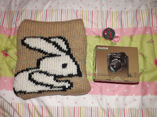 A bunny jumper and camera box